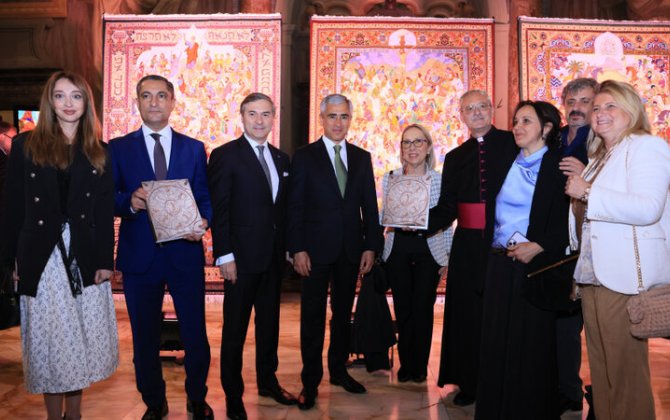 Vatikanda Heydər Əliyev Fondu ilə birgə layihələrin təqdimatına həsr olunan tədbir keçirildi - FOTO