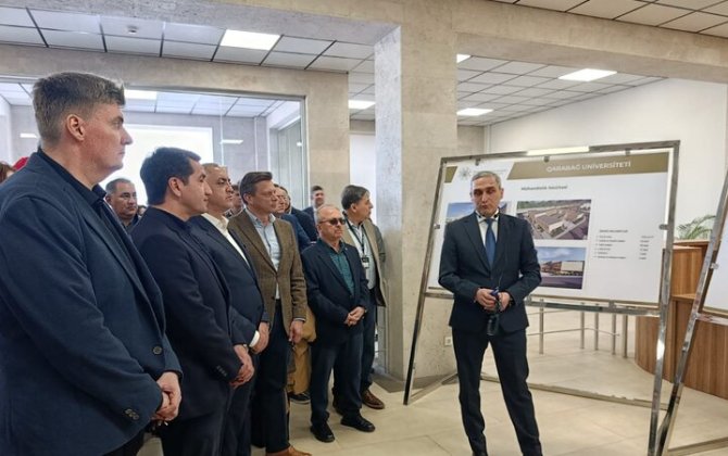 Diplomatik korpusun nümayəndələri Qarabağ Universitetində - FOTO