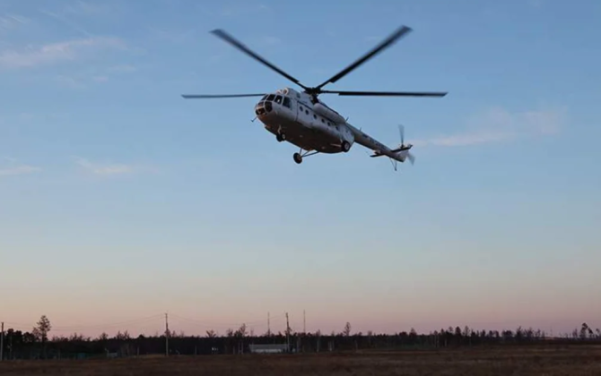 Rusiyada helikopterin sərt enişi zamanı 10 nəfər yaralanıb