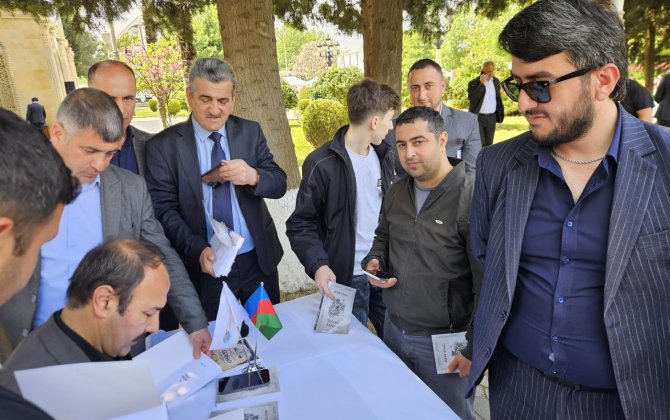 Masallı Kitab Festivalında Əkbər Qoşalının “Seçilmiş əsərləri”nin I cildinin imza mərasimi keçirilib - FOTO