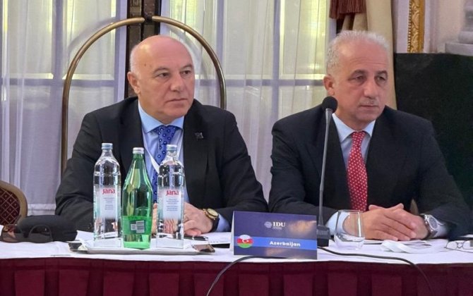 AMİP sədri və müavini Zaqrebdə İDU-nun İcracı toplantısında iştirak ediblər - FOTO