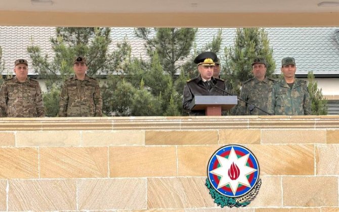 Hərbi prokuror Müdafiə Nazirliyinin artilleriya hərbi hissəsində tədbir keçirdi - FOTO