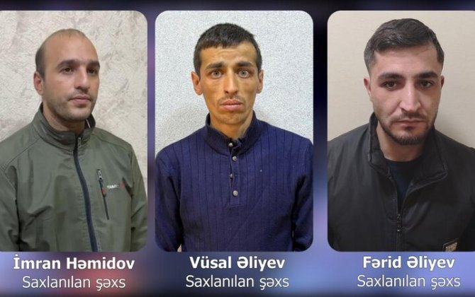 Bakıda oğurluq edən 3 nəfər saxlanıldı - VİDEO