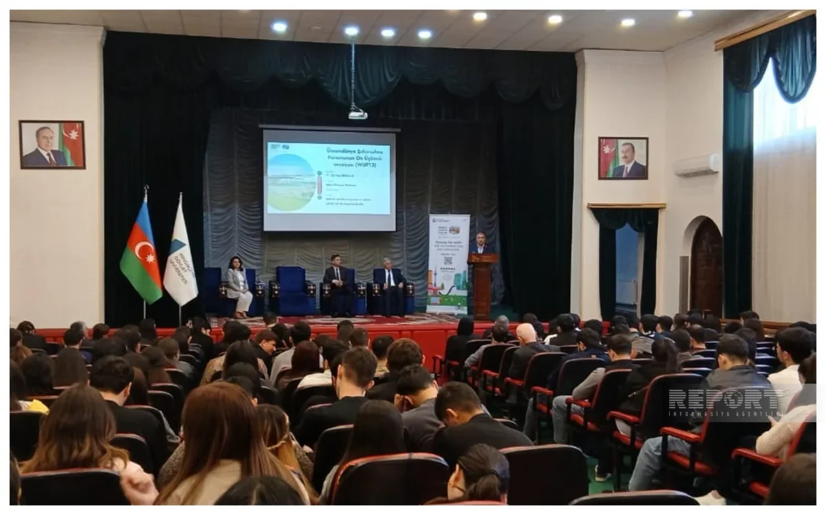 Mingəçevirdə WUF13 Festivalı çərçivəsində məlumatlandırma sessiyası keçirilib - FOTO