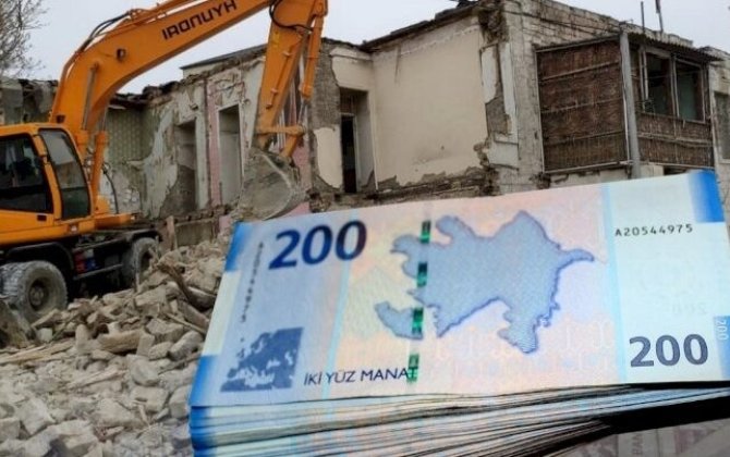 Evi sökülənlərə MÜJDƏ – Təzminatın məbləği...