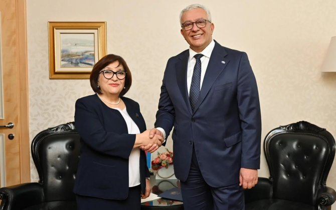 Sahibə Qafarova monteneqrolu həmkarı ilə görüşdü - FOTO