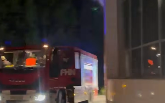 Azərbaycanda hoteldə yanğın olub - VİDEO