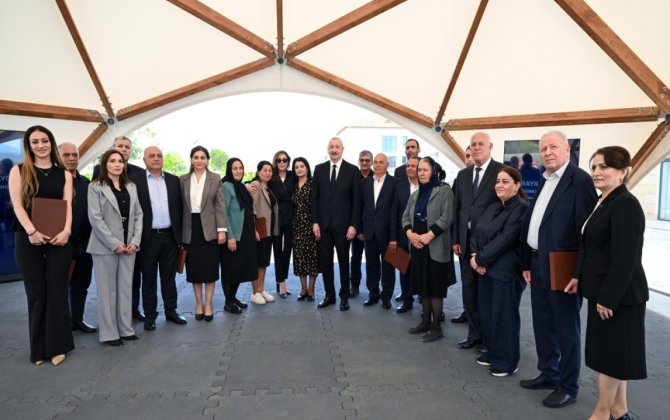 Prezident İlham Əliyev və birinci xanım Mehriban Əliyeva Cəbrayıl rayonuna səfər ediblər - FOTO 
