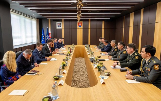 Azərbaycan ilə Slovakiya arasında hərbi əməkdaşlıq müzakirə edilib - FOTO
