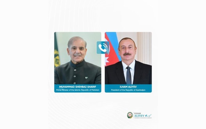 Prezident İlham Əliyev Şahbaz Şəriflə telefon danışığı aparıb