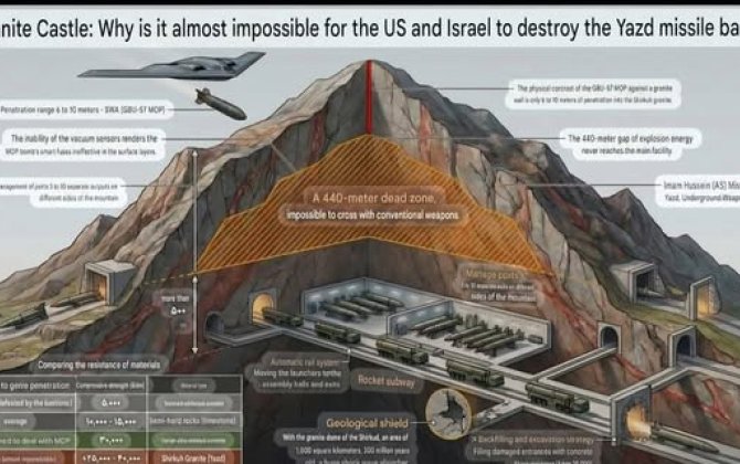 İranın yeraltı raket infrastrukturunun təxminən 90%-i tam və ya qismən işləkdir...-
