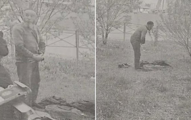 Rusiya məhkəməsi onu binanın həyətində namaz qıldığı üçün cərimə və deportasiya etdi...-FOTO