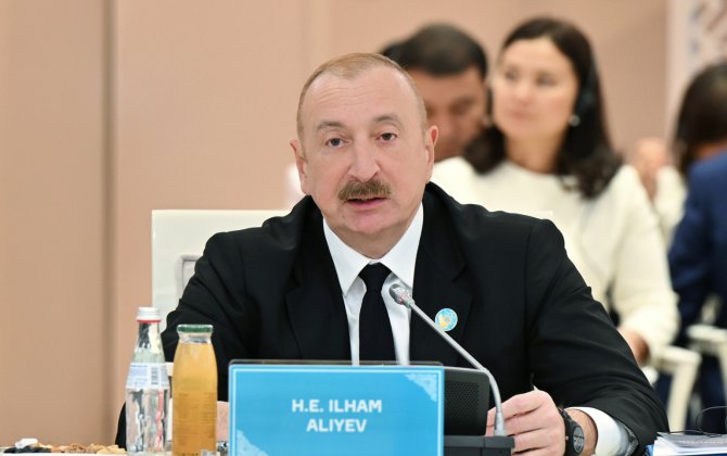 Алиев: Зангезурский коридор станет одним из ключевых сегментов Среднего коридора