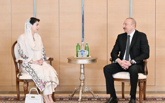 İlham Əliyev Pakistanın Pəncab əyalətinin Baş nazirini qəbul edib - FOTO