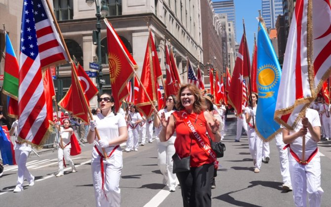 Nyu-Yorkda Azərbaycan diasporunun da iştirakı ilə Türk Günü Yürüşü keçirilib