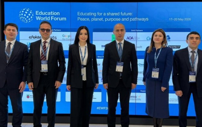 Elm və təhsil naziri Dünya Təhsil Forumunda iştirak edir