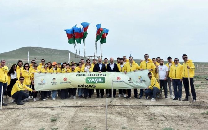 “Gələcəyə yaşıl miras” devizi ilə 40 min ağac əkilib - FOTOLAR