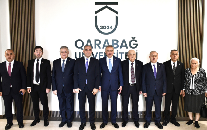 Vəkillər Kollegiyasının nümayəndə heyəti Qarabağ Universitetində - FOTOLAR