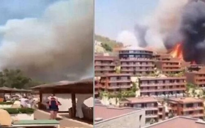 Novxanıda məşhur otel yanır