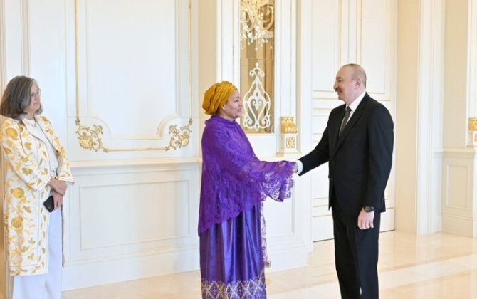 Президент Азербайдажана принял заместителя генсека ООН-ФОТО