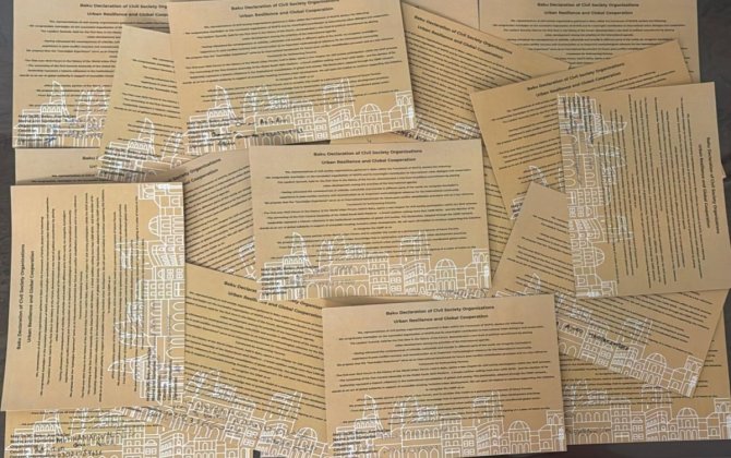 Dünyanın 103 ölkəsindən 569 QHT WUF13-lə bağlı Bakı Bəyannaməsi imzalayıb