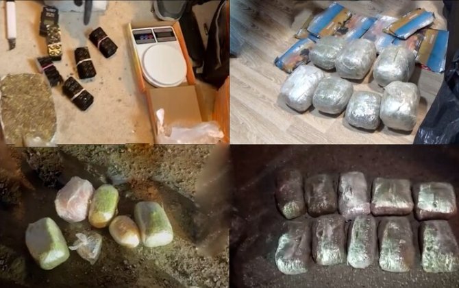 Bakı, Sumqayıt və Masallıda 40 kiloqram narkotik dövriyyədən çıxarıldı - VİDEO