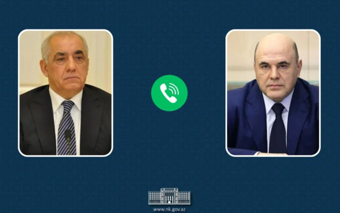 Əli Əsədov Mixail Mişustinlə telefon danışığı aparıb