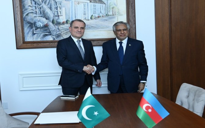 Ceyhun Bayramov Pakistan XİN başçısı ilə görüşüb - FOTO