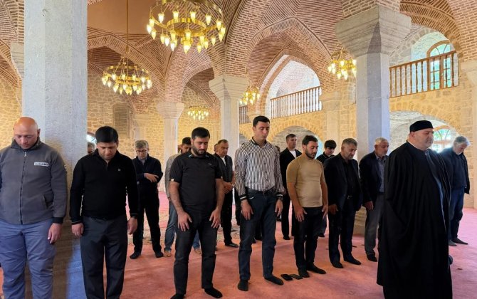 Şuşada bayram namazı qılındı - FOTO