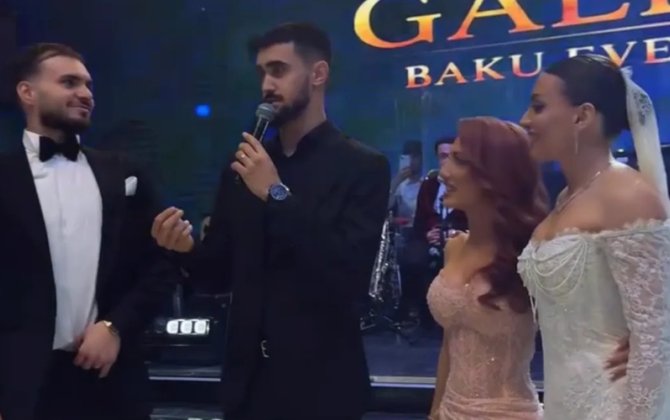 Azərbaycanlı futbolçunun toyu oldu - VİDEO
