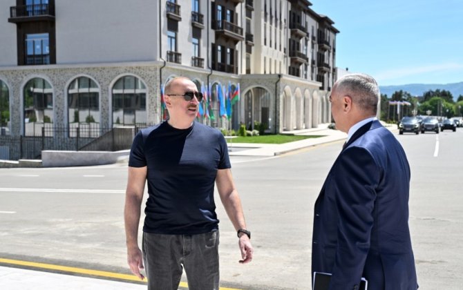Президент Ильхам Алиев принял участие в открытии капитально реконструированного Центра культуры в Ханкенди-ФОТО