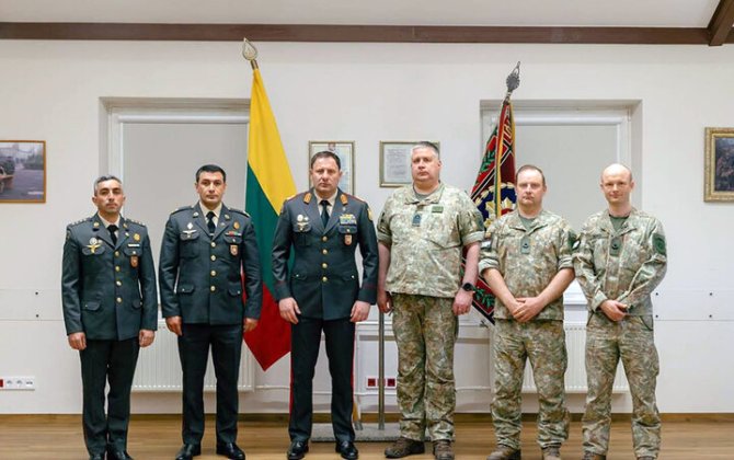 Müdafiə Nazirliyinin nümayəndə heyəti Litvaya səfər etdi - FOTO