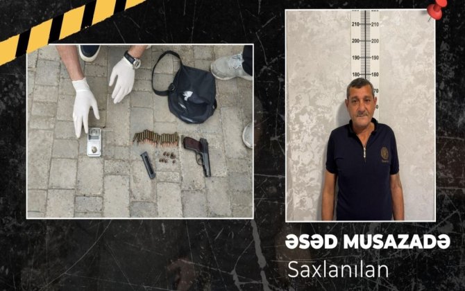 Qobustanda “Makarov” gəzdirən şəxs həbs edilib