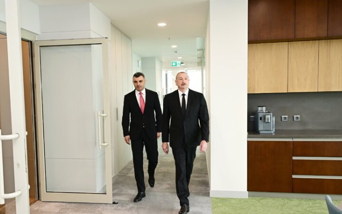 Президент Ильхам Алиев принял участие в открытии нового здания Центрального банка-ФОТО