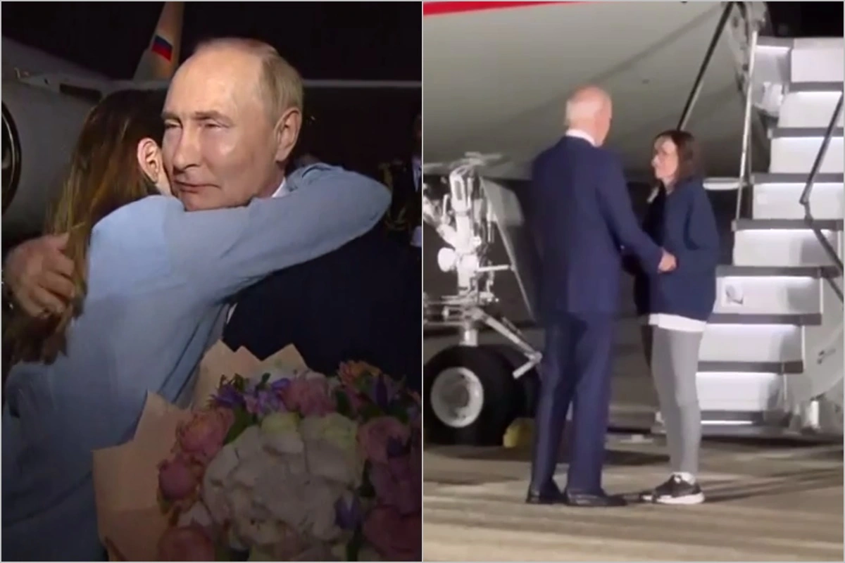 Путин и Байден встретили вернувшихся заключенных-ВИДЕО