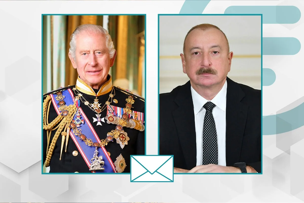 Böyük Britaniya Kralı III Çarlz Prezident İlham Əliyevə təbrik məktubu ünvanlayıb
