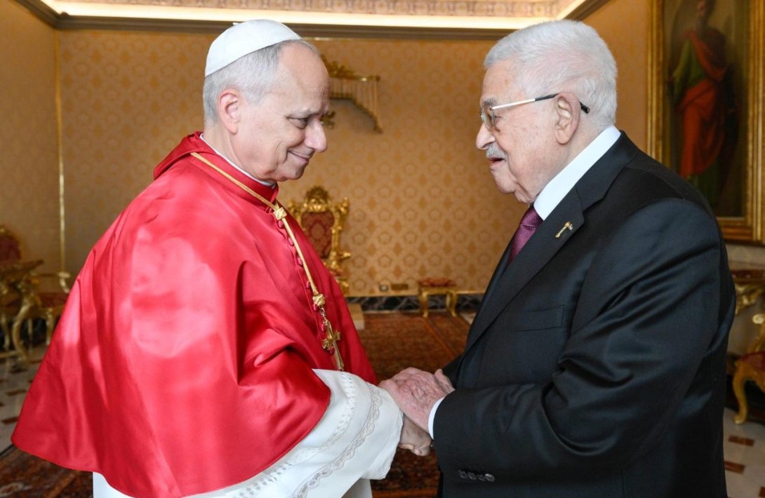 Roma Papası Fransisk Fələstin prezidenti ilə görüşdü...-FOTOLAR