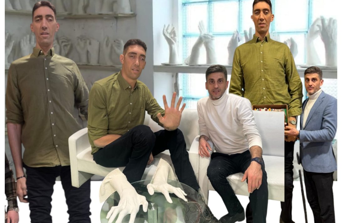 Dünyanın ən böyük adamının əlləri Azərbaycandakı muzeydə sərgilənəcək-ÖZƏL-FOTO