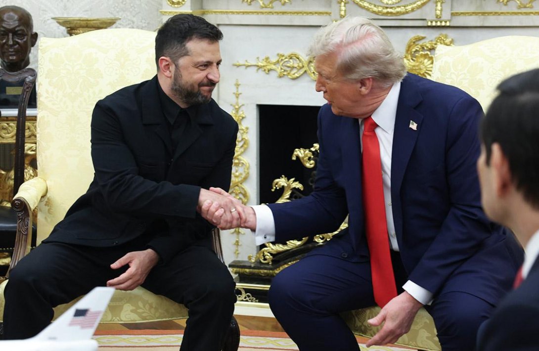 Зеленский и Трамп проводят встречу