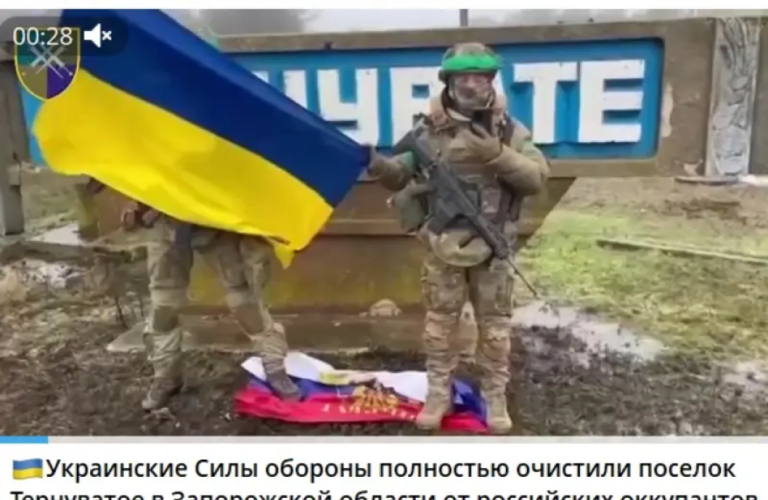 Ukrayna ordusu daha bir kəndi Rusiya işğalçılarından azad etdi...+VİDEO