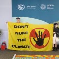 COP29-da nüvə enerjisi əleyhinə aksiya keçirildi