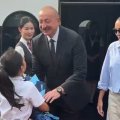 Prezident və xanımı qatarla Pekinə getdi - VİDEO