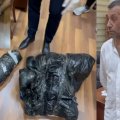 Bakıda narkokuryerdə 10 kq marixuana aşkarlandı - VİDEO