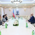 Sahibə Qafarova Fələstin və İordaniyanın Azərbaycandakı səfirləri ilə görüşüb - FOTO