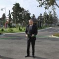 İlham Əliyev Səməd Vurğun adına Yaradıcılıq Evinin açılışında iştirak etdi - FOTOLAR