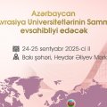 Bakı elm paytaxtına çevrilir: Avrasiya Universitetləri Sammitinə sayılı günlər qaldı