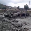 Balakəndə sel körpünü dağıtdı