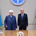 Qazaxıstan Prezidenti Allahşükür Paşazadəni qəbul edib
