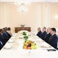 Azərbaycan və Ruanda prezidentlərinin nahar əsnasında geniş tərkibdə görüşü olub - YENİLƏNİB