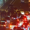 Olimpiya Stadionunun yaxınlığında yol qəzası olub, sıxlıq yaranıb - FOTO